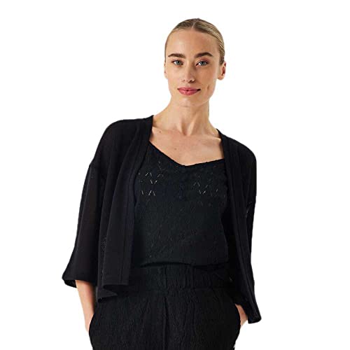 Garcia Damen Cardigan Knit Strickjacke, Black, L von Garcia