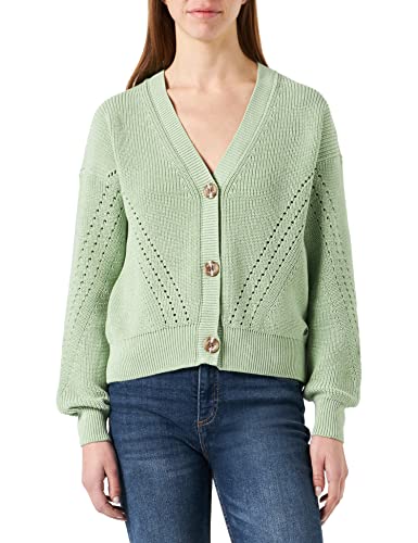 Garcia Damen Cardigan Knit Strickjacke, Smoke Green, L von Garcia