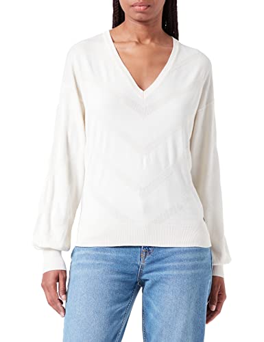 Garcia Damen Pullover, Off White, M von Garcia