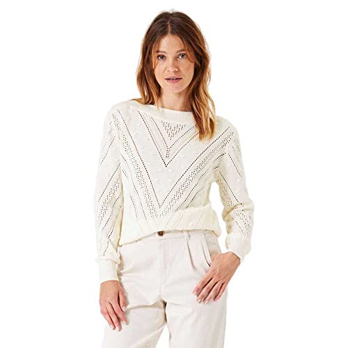 Garcia Damen Pullover, Off White, M von Garcia