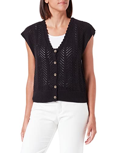 Garcia Damen S20050_Ladies Cardigan Pullover, Black, M von Garcia