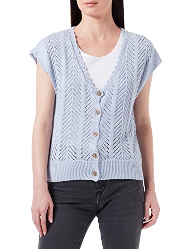 Garcia Damen S20050_Ladies Cardigan Pullover, Blue Cloud, L von Garcia