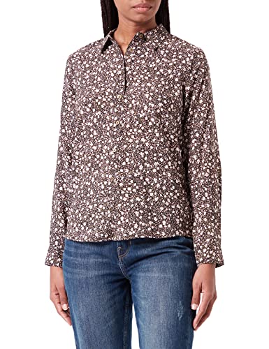 Garcia Damen Shirt Long Sleeve Bluse, Black, XS von Garcia