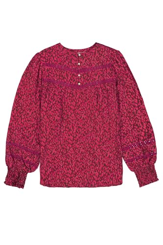 Garcia Damen Shirt Long Sleeve Bluse, Cherry pink, Medium von Garcia