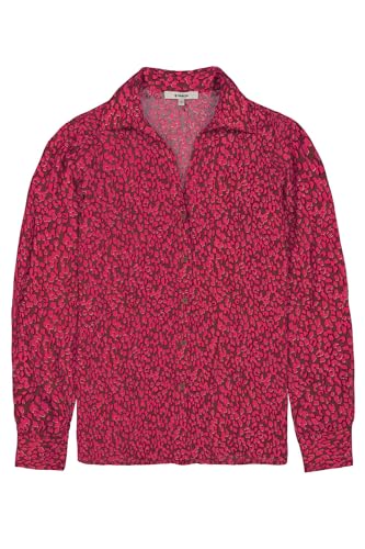 Garcia Damen Shirt Long Sleeve Bluse, Cherry pink, Small von Garcia