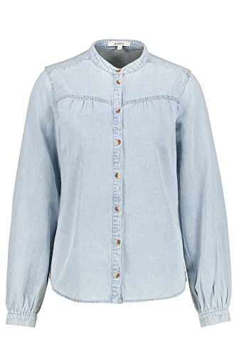 Garcia Damen Shirt Long Sleeve Bluse, Morning Blue, M von Garcia