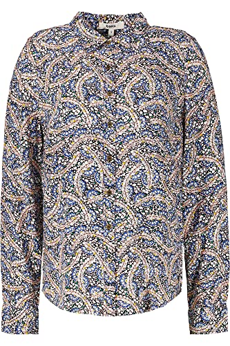 Garcia Damen Shirt Long Sleeve Bluse, Navy Peony, M von Garcia