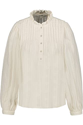 Garcia Damen Shirt Long Sleeve Bluse, Off White, XL von Garcia