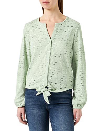 Garcia Damen Shirt Long Sleeve Bluse, Smoke Green, L von Garcia