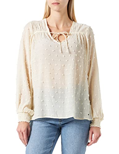 Garcia Damen Shirt Long Sleeve Bluse, Whitecap, M von Garcia