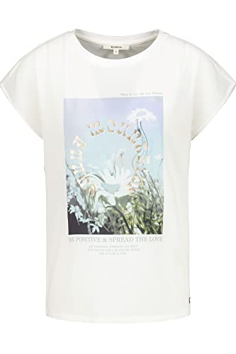 Garcia Damen Short Sleeve T-Shirt, Off White, M von Garcia