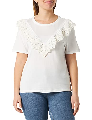 Garcia Damen Short Sleeve T-Shirt, Off White, S von Garcia