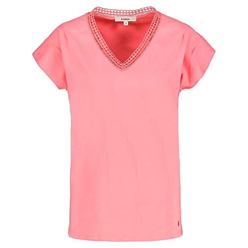 Garcia Damen Short Sleeve T-Shirt, Sunrise pink, L von Garcia