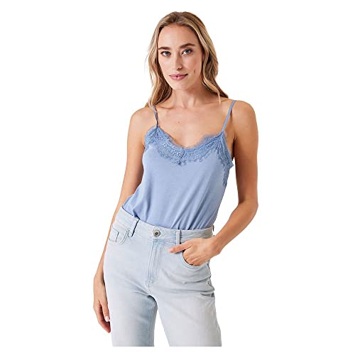 Garcia Damen Singlet Trägershirt/Cami Shirt, Blue Grey, L von GARCIA DE LA CRUZ