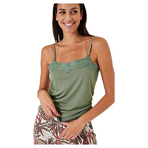 Garcia Damen Singlet Trägershirt/Cami Shirt, Smoke Green, S von GARCIA DE LA CRUZ