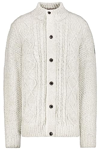 Garcia Herren Cardigan Knit Strickjacke, Cream Melee, Medium von Garcia