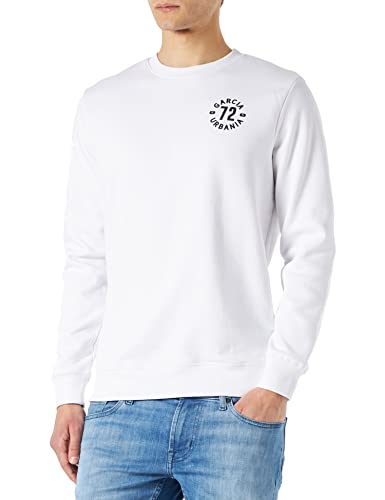 Garcia Herren O21065 Sweatshirt, White, L von Garcia