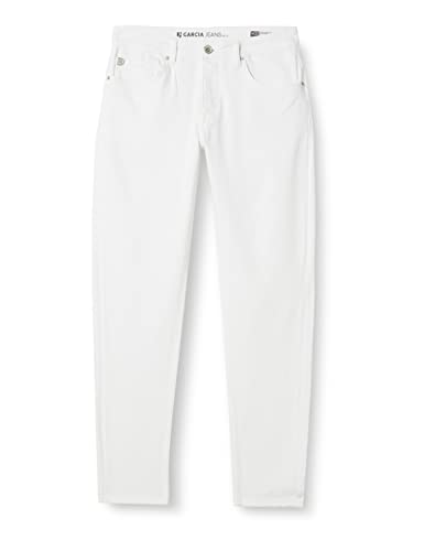 Garcia Herren Pants Denim Jeans, White, 29 von Garcia