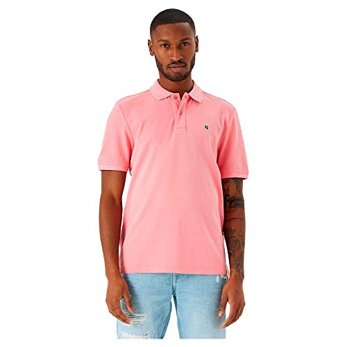 Garcia Herren Polo Polohemd, Bright Coral, L von Garcia