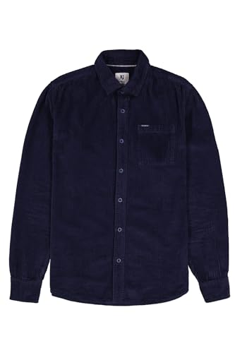 Garcia Herren Shirt Long Sleeve Hemd, Dark Moon, L von GARCIA