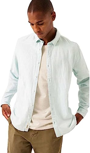 Garcia Herren Shirt Long Sleeve Hemd, Seafoam, L von Garcia