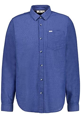 Garcia Herren Shirt Long Sleeve Hemd, Vibrant Blue, M von Garcia