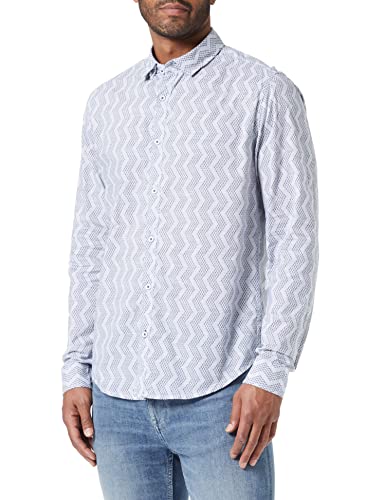 Garcia Herren Shirt Long Sleeve Hemd, White, L von Garcia