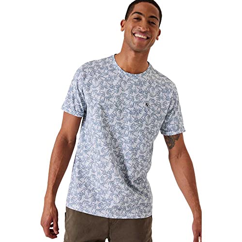 Garcia Herren Short Sleeve T-Shirt, Stone Blue, XXL von Garcia