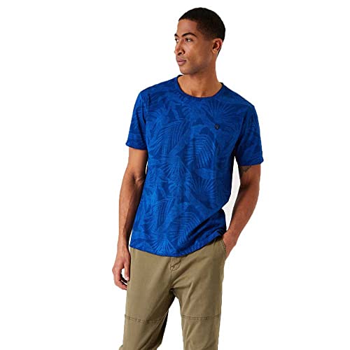 Garcia Herren Short Sleeve T-Shirt, Vibrant Blue, M von Garcia