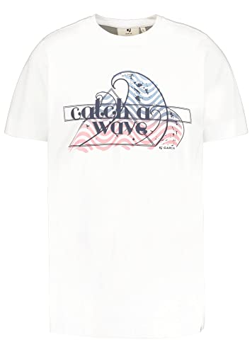 Garcia Herren Short Sleeve T-Shirt, White, L von Garcia