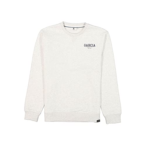 Garcia Herren Sweater Sweatshirt, Cream Melee, XL von Garcia