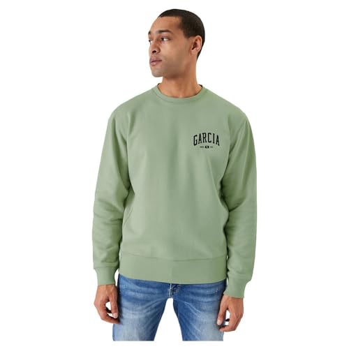 Garcia Herren Sweater Sweatshirt, Pistachio, XL von Garcia