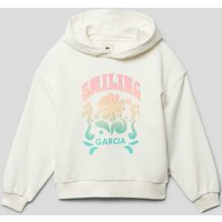 Garcia Hoodie mit Motiv-Print in Offwhite, Größe 176 von Garcia