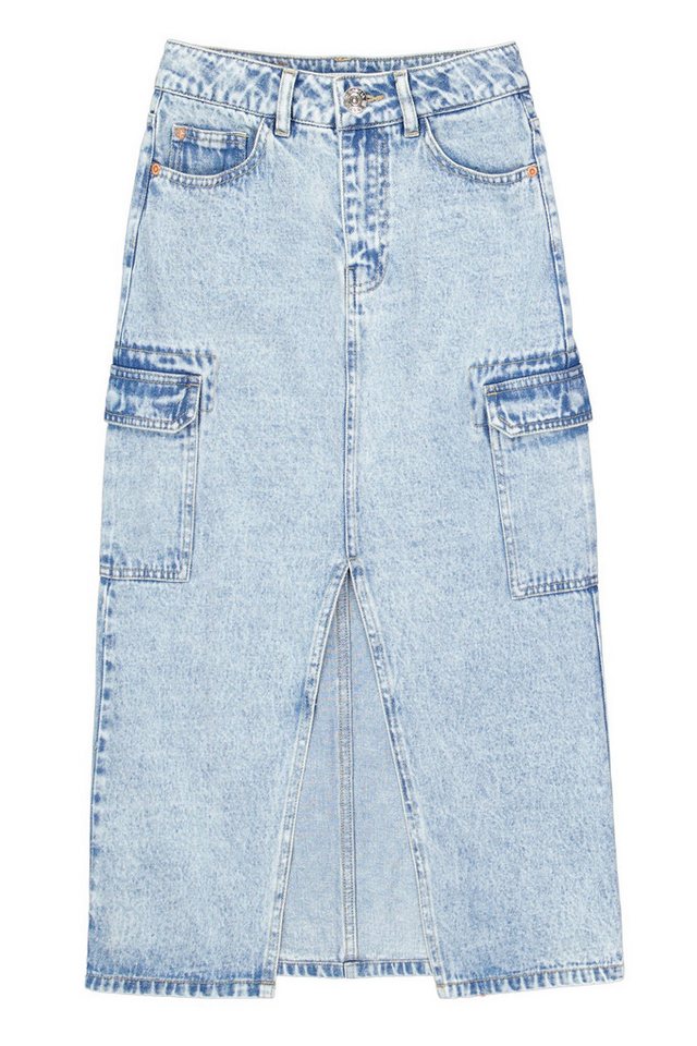 Garcia Jeansrock lang mit Schlitz von Garcia
