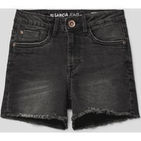 Garcia Jeansshorts mit Label-Patch in Black, Größe 158 von Garcia