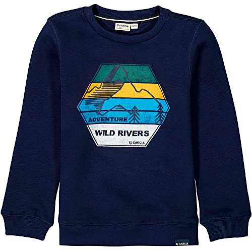 Garcia Jungen I15460 Sweatshirt, Evening Blue, 92/98 von GARCIA DE LA CRUZ