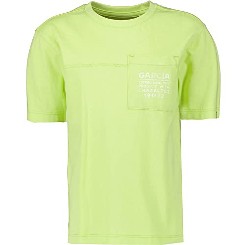 Garcia Jungen N25608 T-Shirt, Bright Lime, 104/110 von Garcia