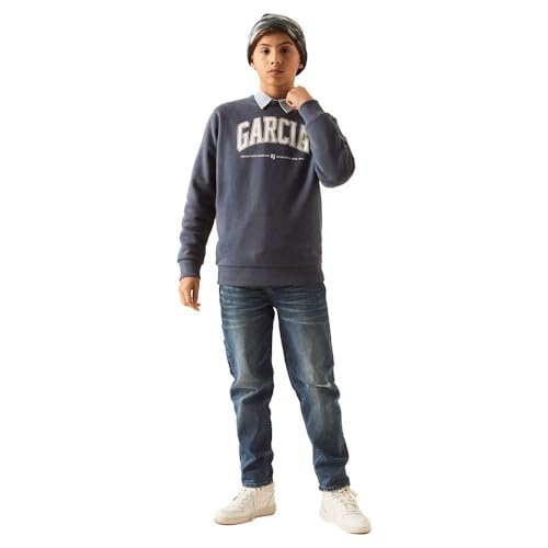 Garcia Jungen Sweater Sweatshirt, Blue Depth, 152/158 von GARCIA DE LA CRUZ