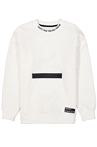 Garcia Jungen Sweater Sweatshirt, Off White, 128/134 von Garcia