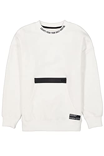 Garcia Jungen Sweater Sweatshirt, Off White, 176 von GARCIA DE LA CRUZ