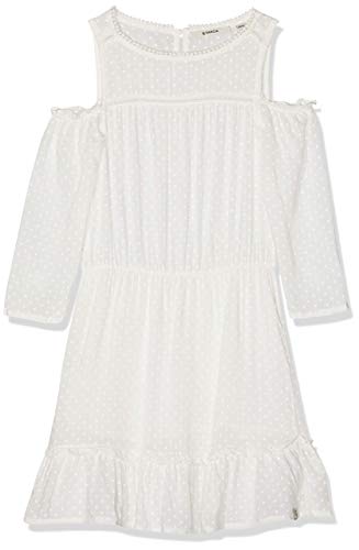 Garcia Mädchen B92688 Kleid, Weiß (Off White 53), 176 von Garcia