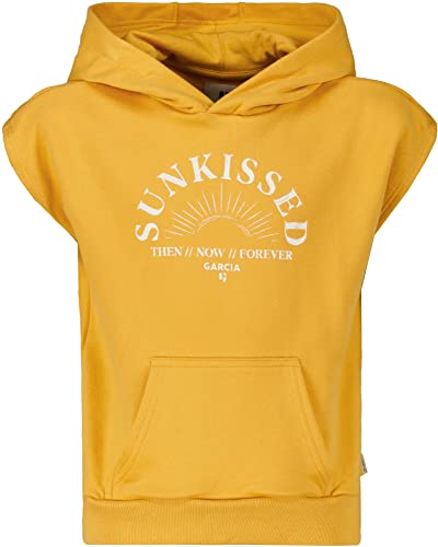 Garcia Mädchen Kapuzensweatshirt ärmellos, Größe:152/158, Farbe:Sunset Yellow von GARCIA