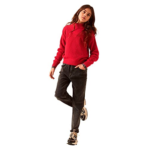 Garcia Mädchen Sweater Pullover, Candy Red, 134 EU von Garcia