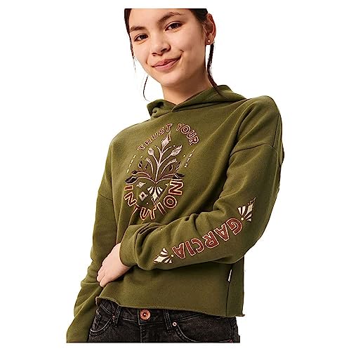 Garcia Mädchen Sweater Sweatshirt, Olive, 140/146 von Garcia