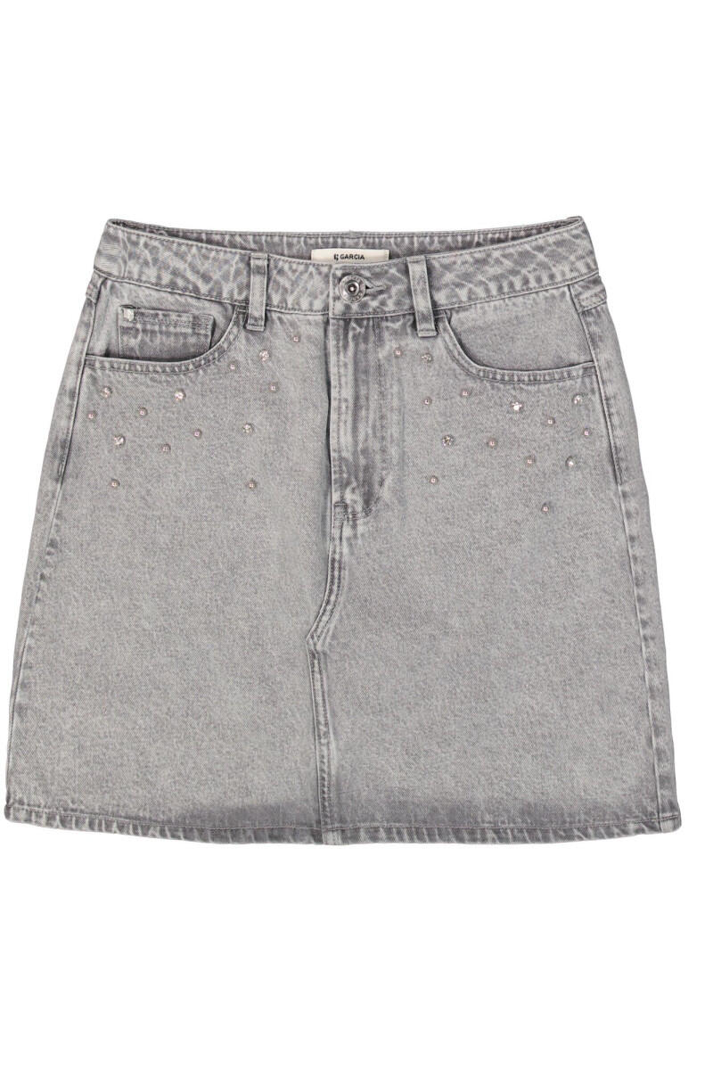 Garcia - Minirock mit Nieten grau - Gr. - XS von Garcia