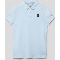 Garcia Poloshirt mit Label-Patch in Bleu, Größe 164 von Garcia