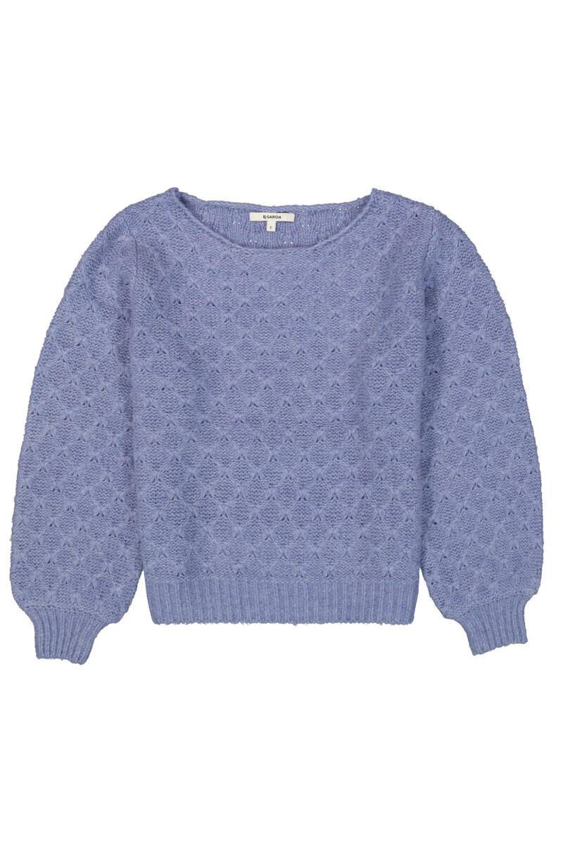 Garcia - Pullover mit Ballonärmel blau - Gr. - L von Garcia