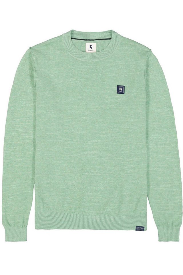 Garcia Rundhalspullover Garcia Herren Pullover Baumwolle - frosted jade (1-tlg) von Garcia