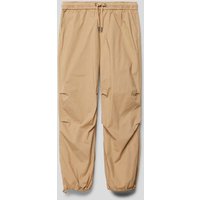 Garcia Slim Fit Stoffhose mit elastischem Bund in Sand, Größe 164 von Garcia