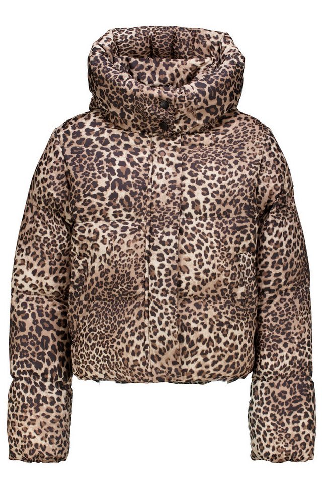 Garcia Steppjacke kurze Form, Leo-Print von Garcia
